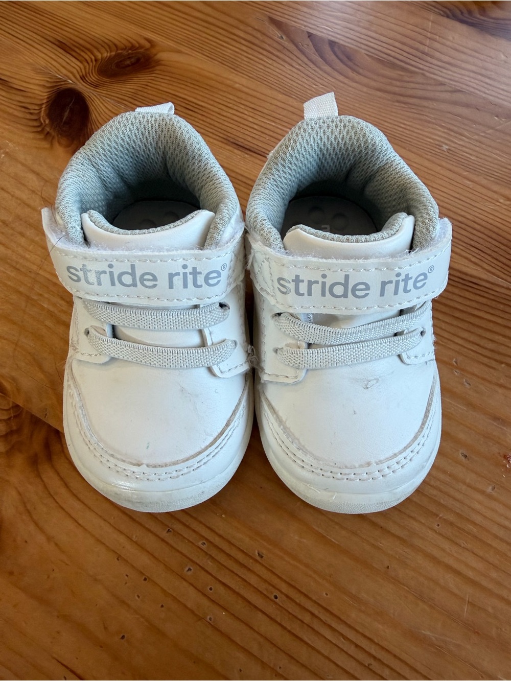 Stride Rite White Toddler Velcro Sneakers